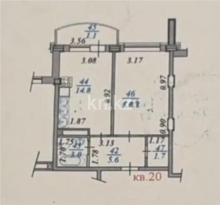 Продажа 1-комнатной квартиры, 42 м² - Продажа квартир в Алматы - страница 7 фото 5 из 5