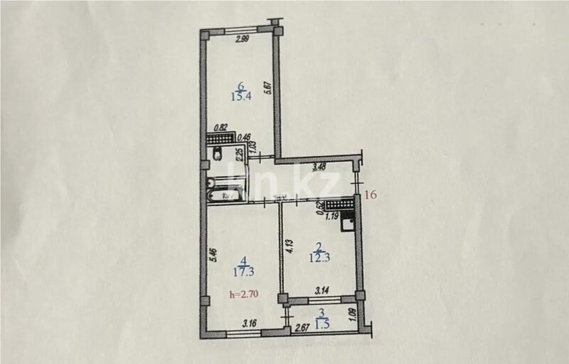 Продажа 2-комнатной квартиры, 60 м² - Продажа двухкомнатных квартир в монолитно-каркасном доме в Казахстане - страница 193 фото 5 из 5