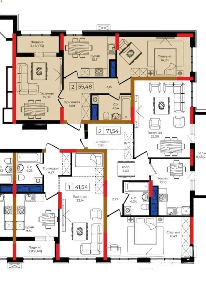 Продажа 2-комнатной квартиры, 55.5 м² - Продажа двухкомнатных квартир в блочном доме в Казахстане - страница 74 фото 7 из 7