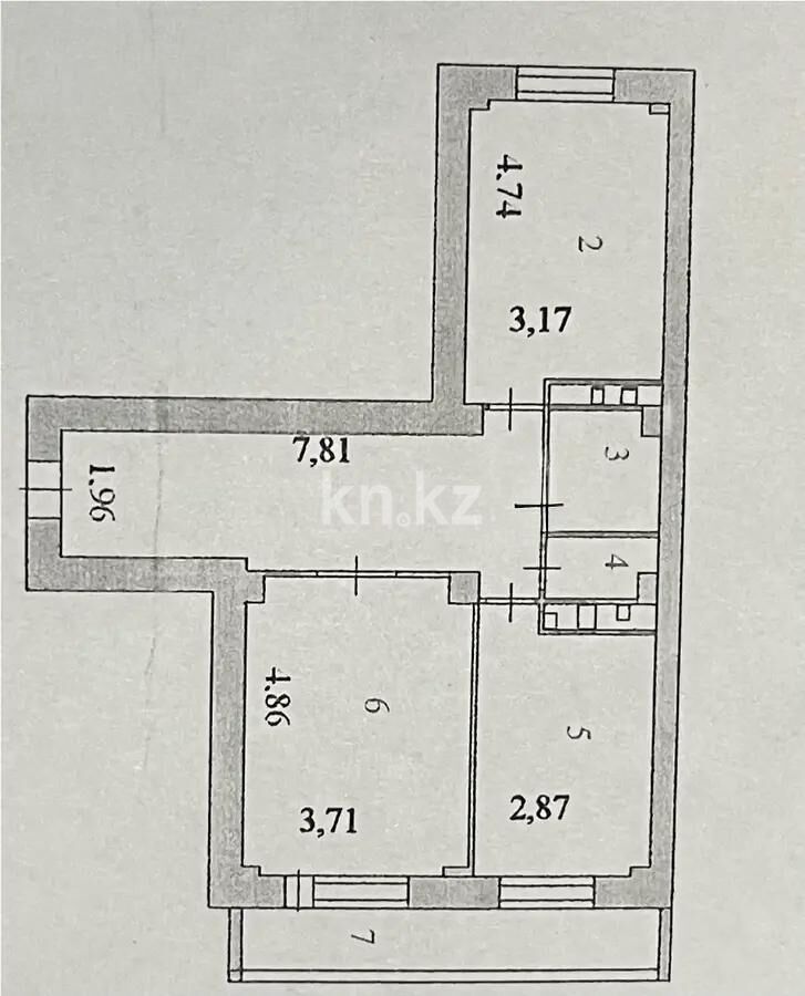 Продажа 2-комнатной квартиры, 75 м² - Продажа двухкомнатных квартир в монолитно-каркасном доме в Казахстане - страница 29 фото 7 из 7