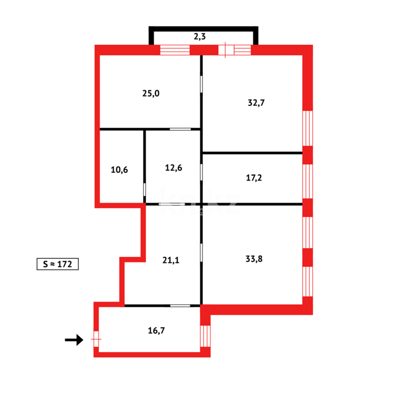Продажа 5-комнатной квартиры, 172 м² - Продажа квартир в Майкудуке Караганды - страница 41 фото 34 из 34