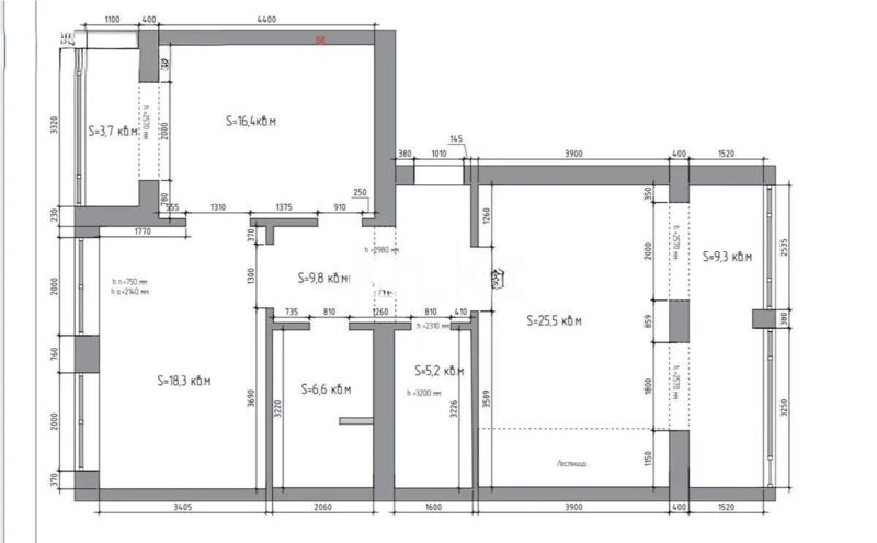 Продажа 5-комнатной квартиры, 175 м² - Продажа пятикомнатных и более квартир в кирпичном доме в Казахстане - страница 3 фото 1 из 1