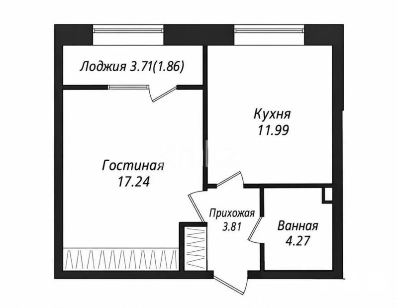 Продажа 1-комнатной квартиры, 40 м² - Продажа однокомнатных квартир в Астане - страница 23 фото 1 из 1