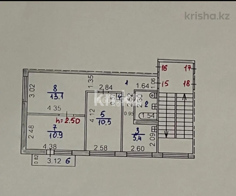 Продажа 3-комнатной квартиры, 53.4 м² - Продажа недвижимости в Жезказгане фото 16 из 16