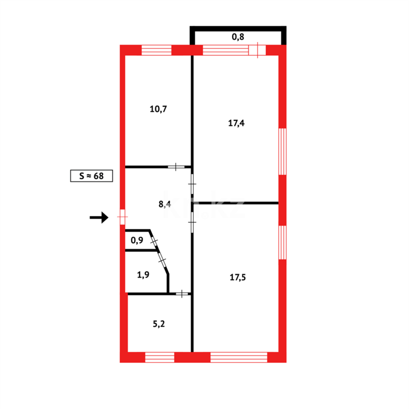 Продажа 3-комнатной квартиры, 62 м² - Недвижимость в Темиртау - страница 34 фото 13 из 13