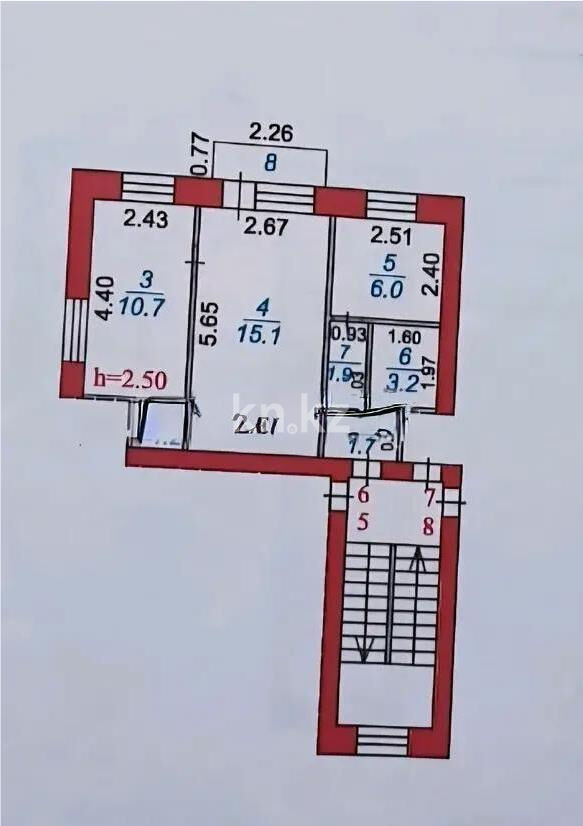 Продажа 2-комнатной квартиры, 40 м² - Продажа квартир в Михайловке Караганды - страница 6 фото 4 из 4