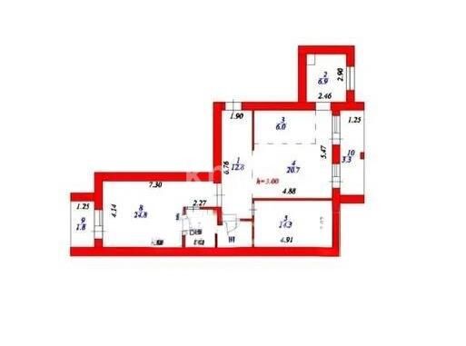 Продажа 3-комнатной квартиры, 97.4 м² - Продажа трехкомнатных квартир в кирпичном доме в Казахстане - страница 43 фото 1 из 1