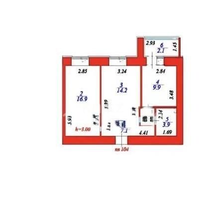 Продажа 2-комнатной квартиры, 54.1 м² - Продажа двухкомнатных квартир в р-не Нура Астаны - страница 46 фото 1 из 1