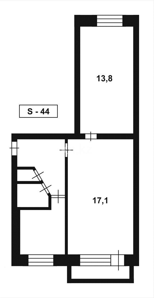 Продажа 2-комнатной квартиры, 44 м² - Продажа квартир в Майкудуке Караганды - страница 9 фото 20 из 20
