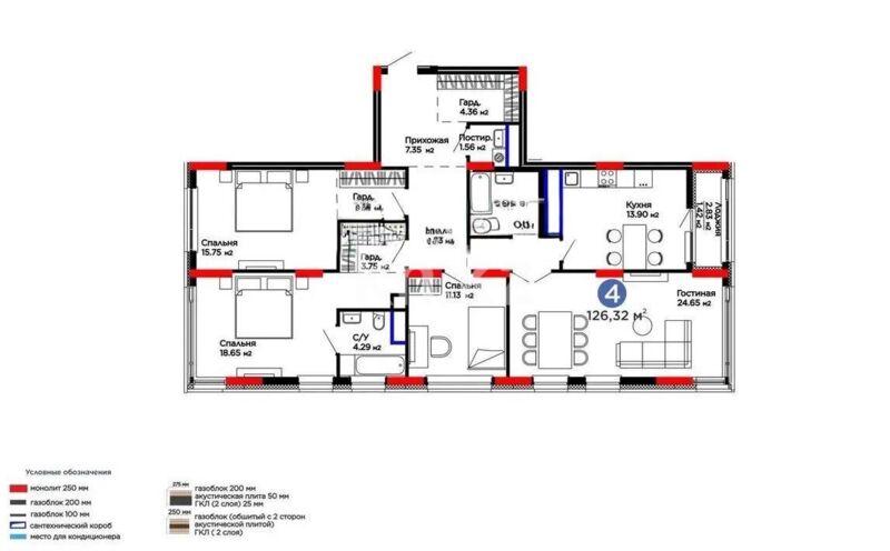 Продажа 4-комнатной квартиры, 125 м² - Продажа квартир в Астане - страница 4 фото 1 из 1