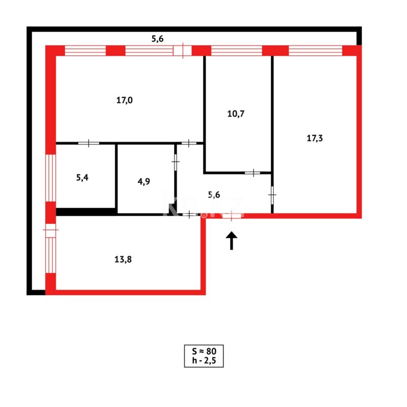 Продажа 4-комнатной квартиры, 80 м² - Продажа недвижимости в Караганде - страница 7 фото 4 из 4