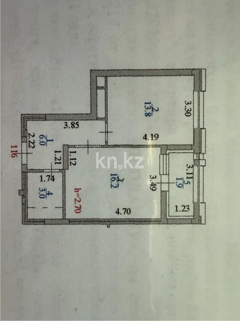 Продажа 1-комнатной квартиры, 41 м² - Продажа однокомнатных квартир в р-не Есиль Астаны - страница 22 фото 2 из 2