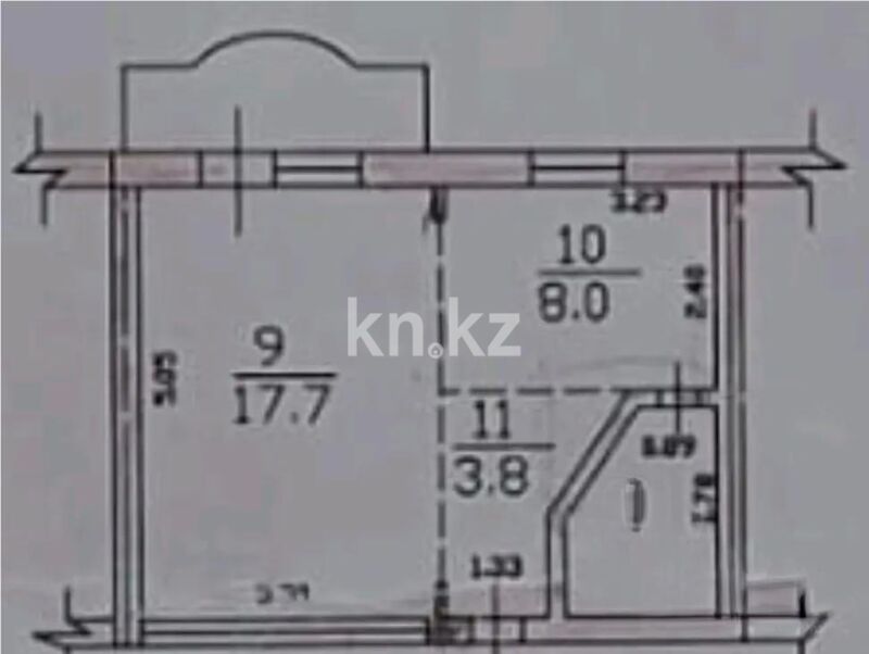 Продажа 1-комнатной квартиры, 34 м² - Продажа однокомнатных квартир в блочном доме в Алматы - страница 2 фото 4 из 4