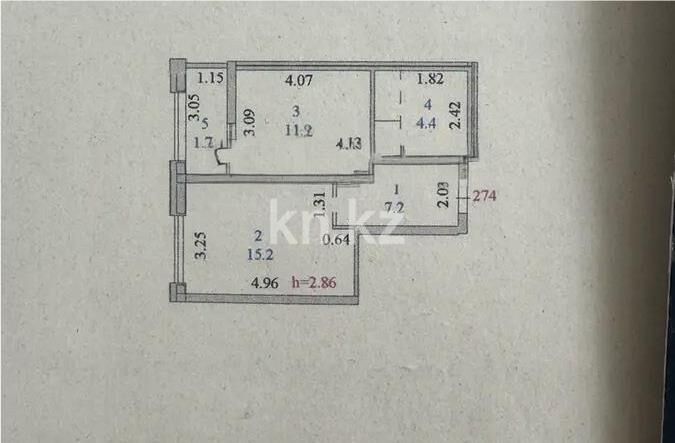 Продажа 1-комнатной квартиры, 40.4 м² - Продажа однокомнатных квартир в р-не Сарайшык Астаны - страница 11 фото 3 из 3