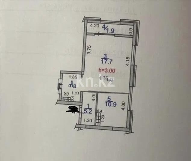 Продажа 1-комнатной квартиры, 41 м² - Продажа однокомнатных квартир в Ауэзовском р-не Алматы - страница 8 фото 1 из 1