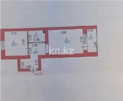 Продажа 1-комнатной квартиры, 46 м² - Продажа однокомнатных квартир в кирпичном доме в Казахстане - страница 102 фото 1 из 1