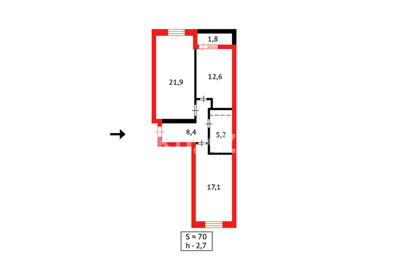 Продажа 3-комнатной квартиры, 69.7 м² - Продажа квартир в монолитно-каркасном доме в Астане - страница 131 фото 12 из 12