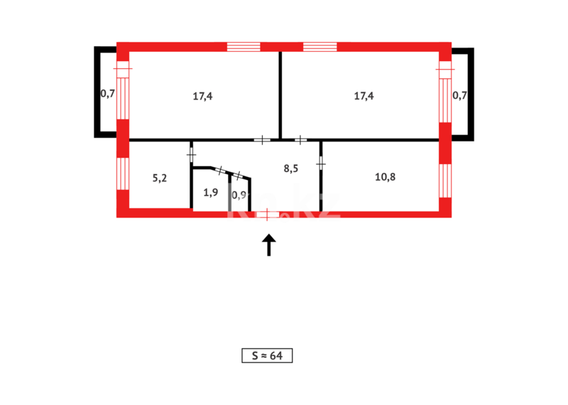 Продажа 3-комнатной квартиры, 63 м² - Продажа трехкомнатных квартир в Темиртау - страница 18 фото 12 из 12