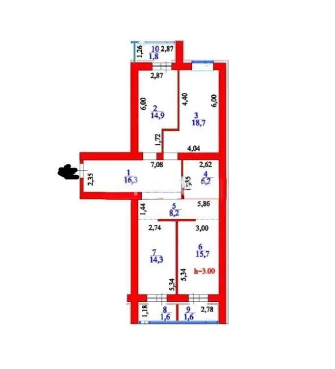 Продажа 3-комнатной квартиры, 100 м² - Продажа трехкомнатных квартир в кирпичном доме в Казахстане - страница 82 фото 1 из 1