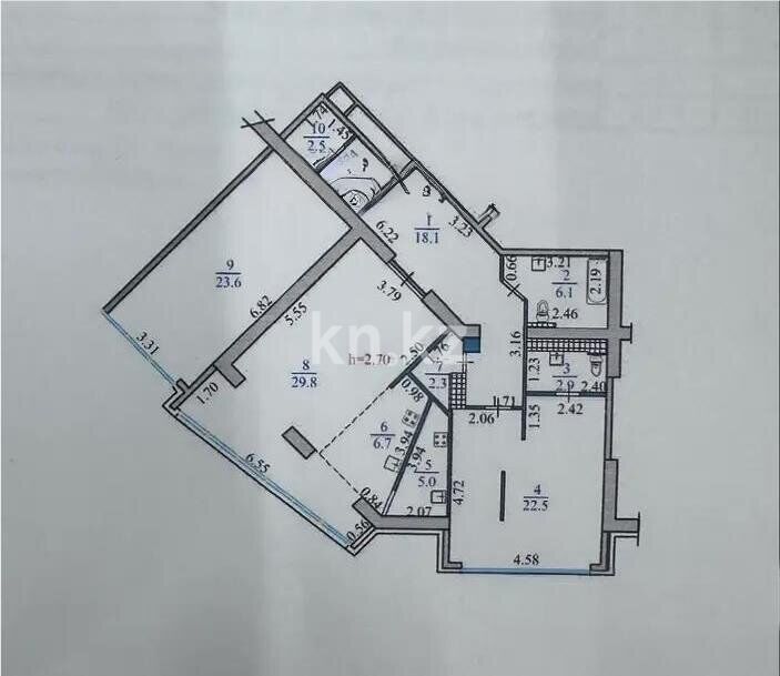 Продажа 3-комнатной квартиры, 120 м² - Продажа трехкомнатных квартир в монолитном доме в Алматы - страница 3 фото 6 из 6
