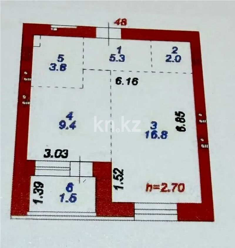 Продажа 1-комнатной квартиры, 39 м² - Продажа однокомнатных квартир в р-не Сарайшык Астаны - страница 33 фото 2 из 2
