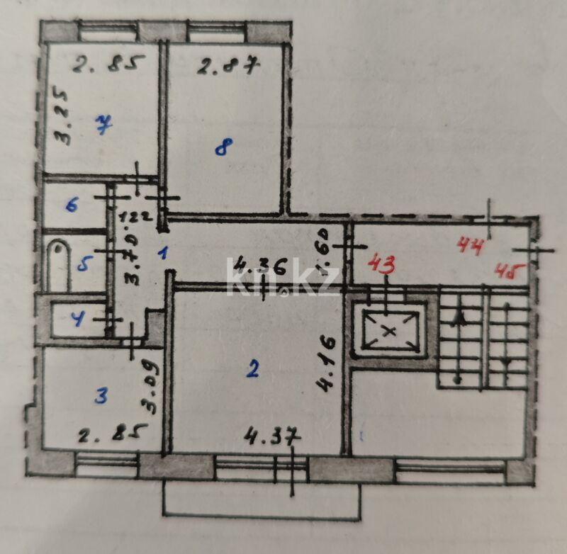 Продажа 3-комнатной квартиры, 65.2 м² - Продажа трехкомнатных квартир на Юго-Востоке Караганды - страница 20 фото 12 из 15