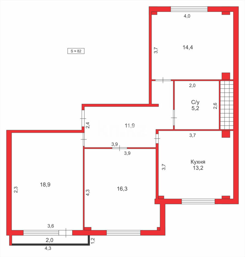 Продажа 3-комнатной квартиры, 82 м² - Продажа трехкомнатных квартир в Караганде - страница 49 фото 14 из 14
