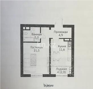 Продажа 1-комнатной квартиры, 45 м² - Продажа квартир в монолитно-каркасном доме в Алматы - страница 56 фото 1 из 1