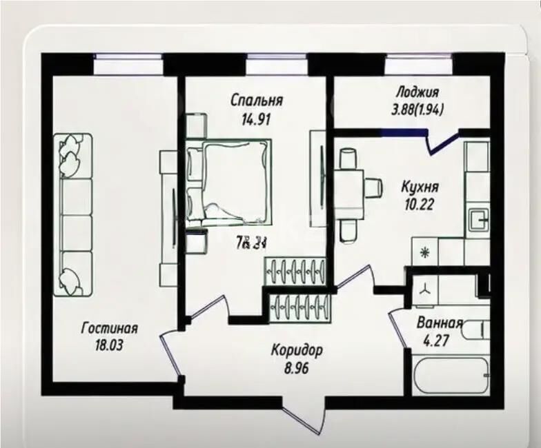 Продажа 2-комнатной квартиры, 58 м² - Продажа квартир в Астане - страница 26 фото 1 из 1