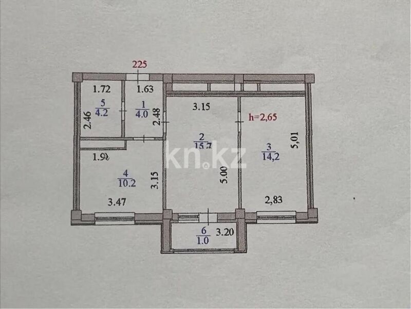 Продажа 2-комнатной квартиры, 50 м² - Продажа двухкомнатных квартир в р-не Нура Астаны - страница 9 фото 6 из 6