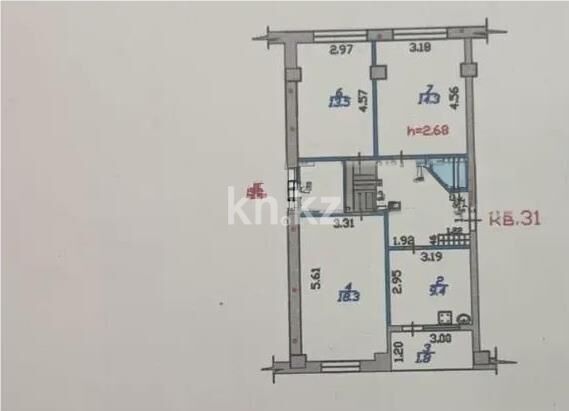 Продажа 3-комнатной квартиры, 73 м² - Продажа  трехкомнатных квартир в новостройках Алматы фото 7 из 7