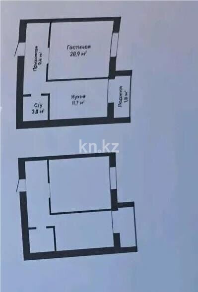 Продажа 2-комнатной квартиры, 50 м² - Продажа квартир в кирпичном доме в Казахстане - страница 15 фото 1 из 1