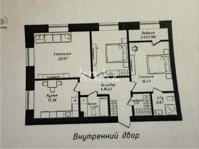 Продажа 3-комнатной квартиры, 89.18 м² - Продажа квартир в Астане - страница 468 фото 1 из 1