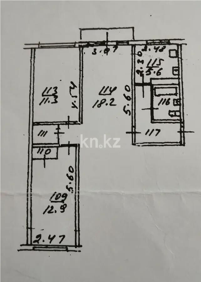 Продажа 3-комнатной квартиры, 58 м² - Продажа трехкомнатных квартир в Ауэзовском р-не Алматы - страница 20 фото 5 из 5