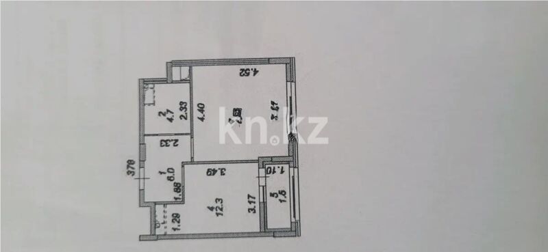 Продажа 1-комнатной квартиры, 44.1 м² - Продажа однокомнатных квартир в блочном доме в Казахстане - страница 54 фото 2 из 2