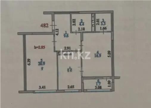 Продажа 2-комнатной квартиры, 66 м² - Продажа двухкомнатных квартир в р-не Алматы Астаны - страница 17 фото 5 из 5