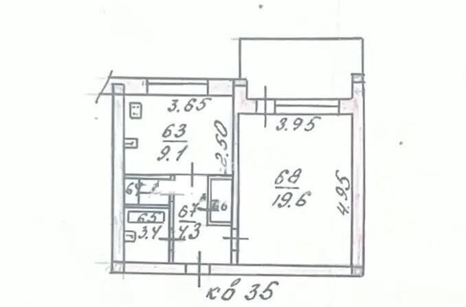 Продажа 1-комнатной квартиры, 38.5 м² - Продажа однокомнатных квартир в панельном доме в Алматы - страница 27 фото 1 из 1