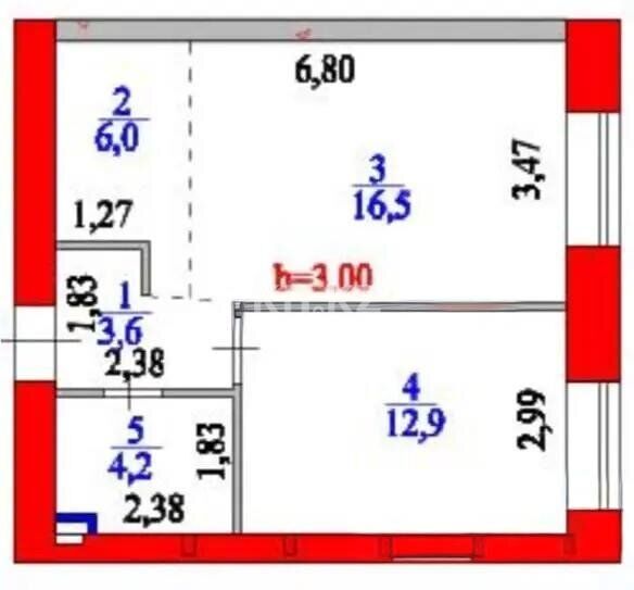 Продажа 2-комнатной квартиры, 43.2 м² - Продажа двухкомнатных квартир от собственников в Астане - страница 11 фото 5 из 5
