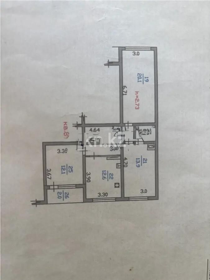 Продажа 3-комнатной квартиры, 74.5 м² - Продажа трехкомнатных квартир в монолитно-каркасном доме в Казахстане - страница 2 фото 7 из 7