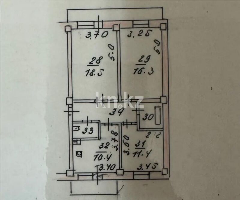 Продажа 3-комнатной квартиры, 70.2 м² - Продажа трехкомнатных квартир от собственников в Казахстане - страница 11 фото 6 из 6