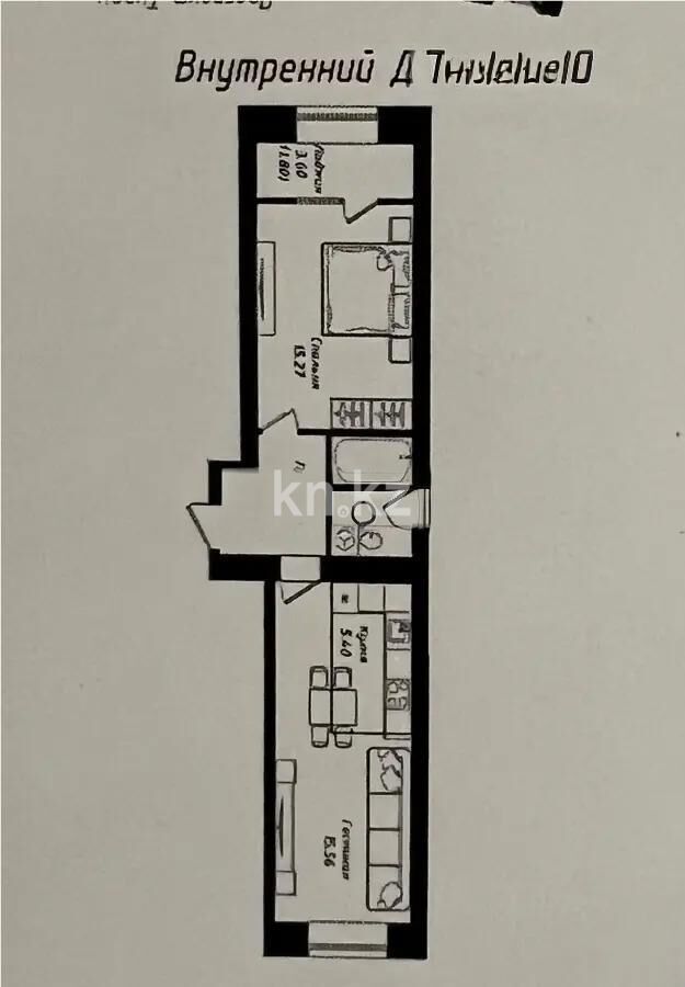 Продажа 2-комнатной квартиры, 47.8 м² - Продажа двухкомнатных квартир в р-не Нура Астаны - страница 11 фото 1 из 1