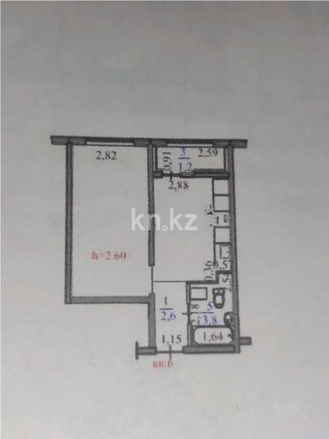 Продажа 1-комнатной квартиры, 34.3 м² - Продажа квартир в новостройках Алматы фото 1 из 1