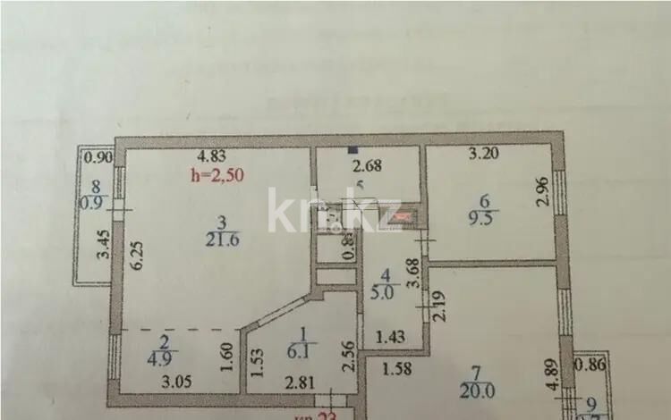 Продажа 3-комнатной квартиры, 74.4 м² - Продажа трехкомнатных квартир в блочном доме в Казахстане - страница 52 фото 1 из 1