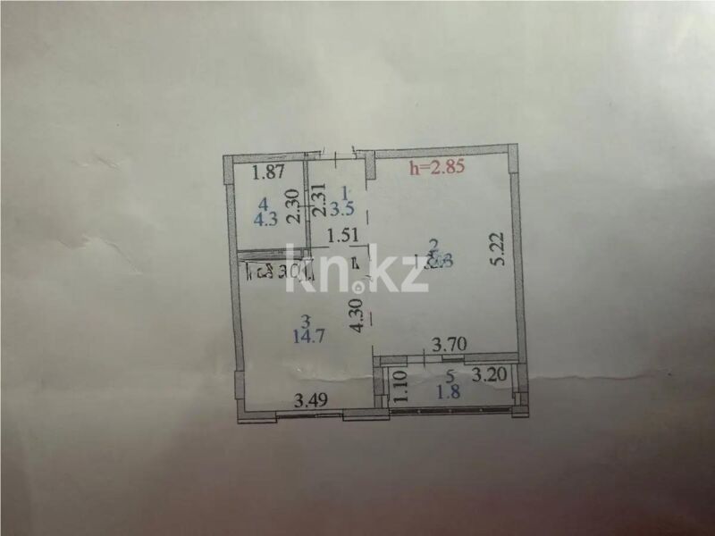 Продажа 1-комнатной квартиры, 43.6 м² - Продажа однокомнатных квартир в р-не Есиль Астаны - страница 32 фото 1 из 2
