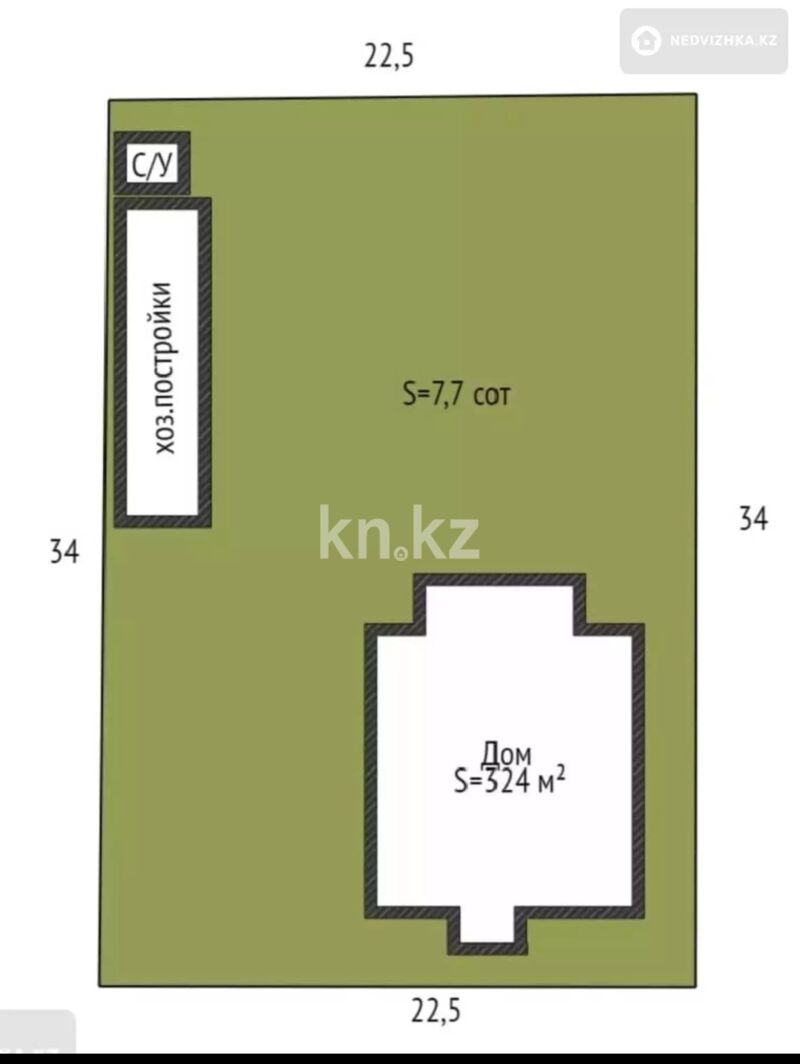 Продажа 6-комнатного дома, 324 м² - Продажа домов, коттеджей в Шымкенте фото 4 из 7