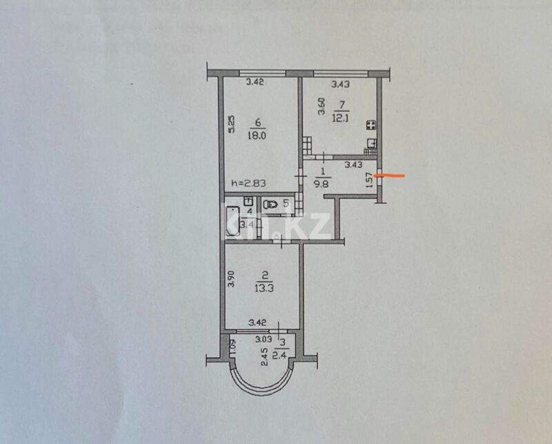 Продажа 2-комнатной квартиры, 60.4 м² - Продажа недвижимости в Казахстане - страница 32 фото 18 из 18