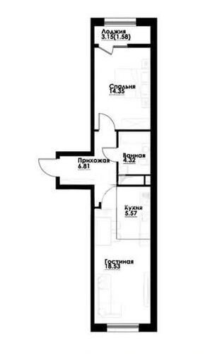 Продажа 2-комнатной квартиры, 62 м² - Продажа двухкомнатных квартир в монолитно-каркасном доме в Алматы - страница 129 фото 1 из 1