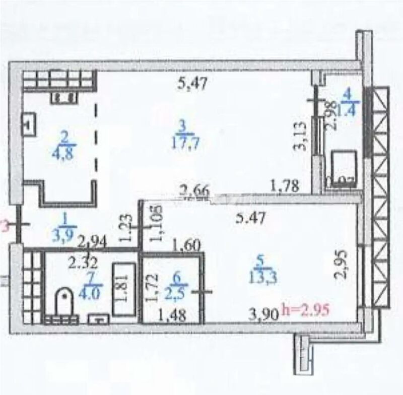 Продажа 2-комнатной квартиры, 47.6 м² - Продажа двухкомнатных квартир от собственников в Алматы - страница 5 фото 5 из 5