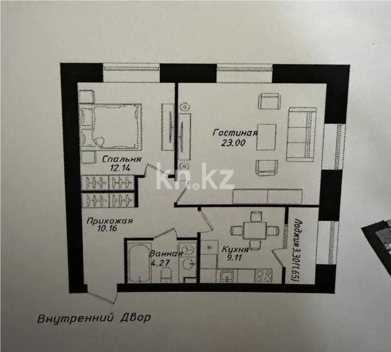 Продажа 2-комнатной квартиры, 60.33 м² - Продажа двухкомнатных квартир в р-не Нура Астаны - страница 13 фото 1 из 1