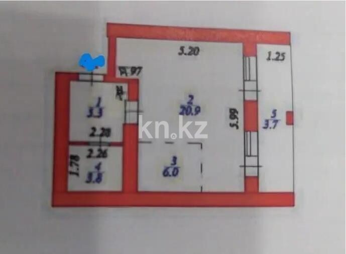 Продажа 1-комнатной квартиры, 40 м² - Продажа однокомнатных квартир в р-не Есиль Астаны - страница 22 фото 1 из 1